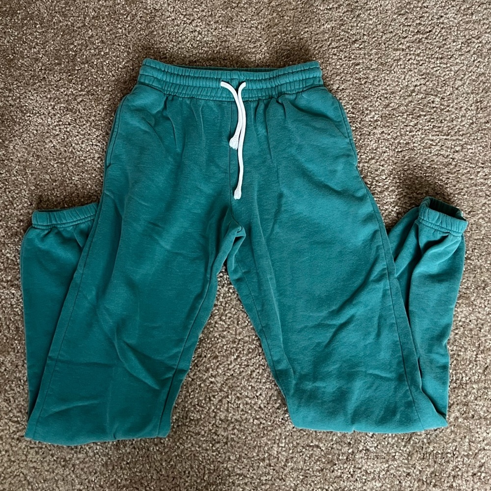 Teal sweatpants